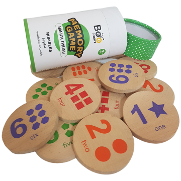 Memory Game Klasik 4'lü Set - Ahşap Hafıza Oyunu