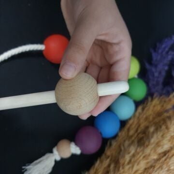 Montessori Ahşap Boncuk Dizme Klasik - Ahşap Oyuncak