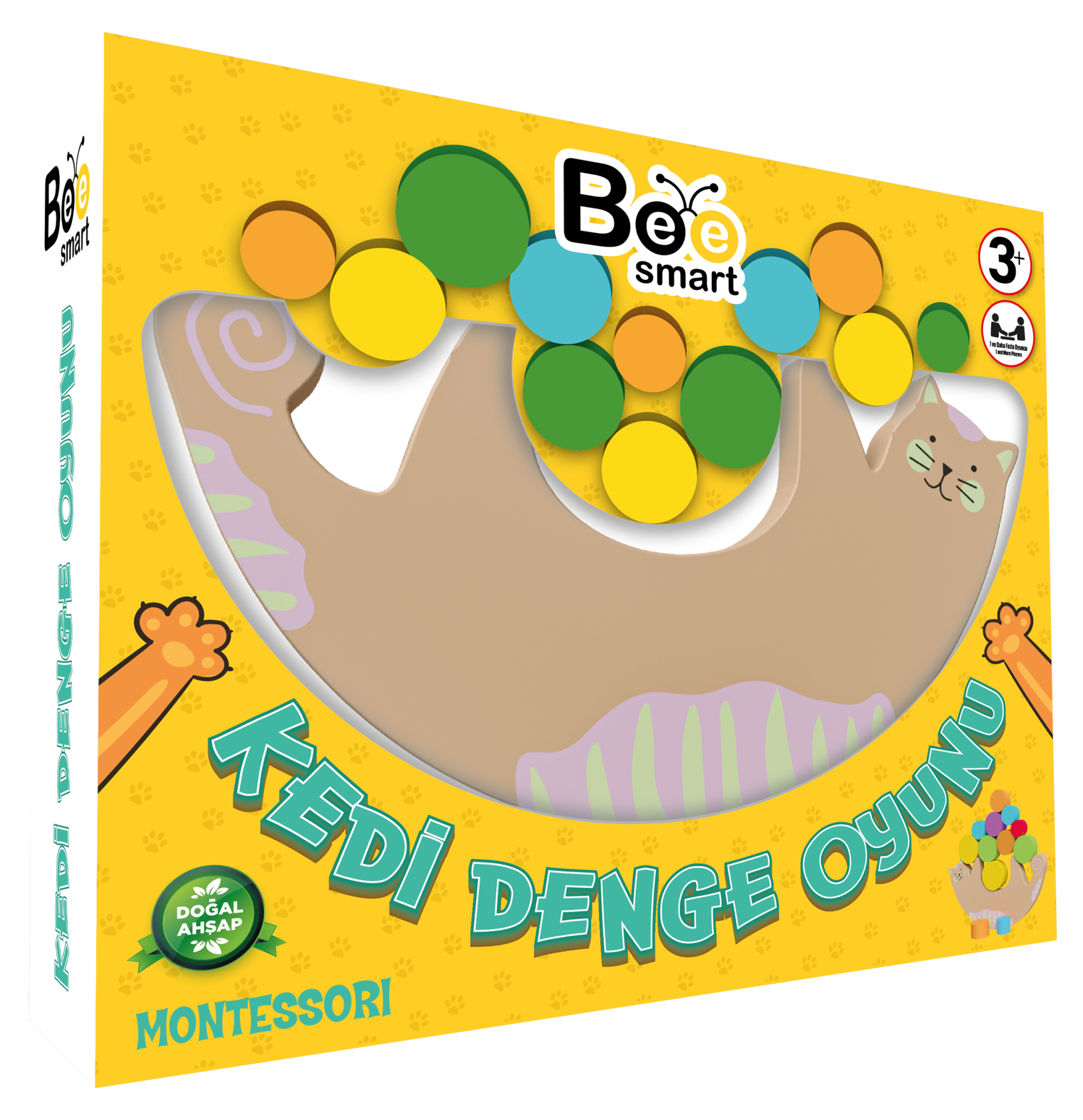 Bee Smart Kedi Denge Oyunu Geliştirici Öğretici Çocuk Oyuncağı Denge Oyunu Eğlenceli Oyuncak Aktivite