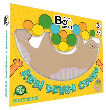 Bee Smart Kedi Denge Oyunu Geliştirici Öğretici Çocuk Oyuncağı Denge Oyunu Eğlenceli Oyuncak Aktivite