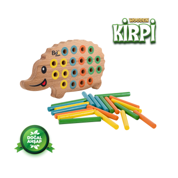 Bee Smart Ahşap Kirpi Bultak Eğitici Oyuncak Öğretici Geliştirici Oyuncak Çocuk Için Hediye