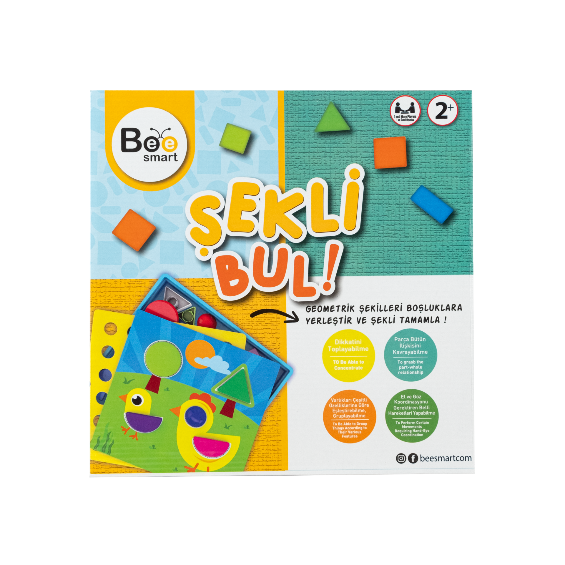 Bee Smart Rengi Bul 3 yaş oyunu Oyunu Eğitici Oyuncak Kutu Oyunu Aile Oyunu 2 yaş