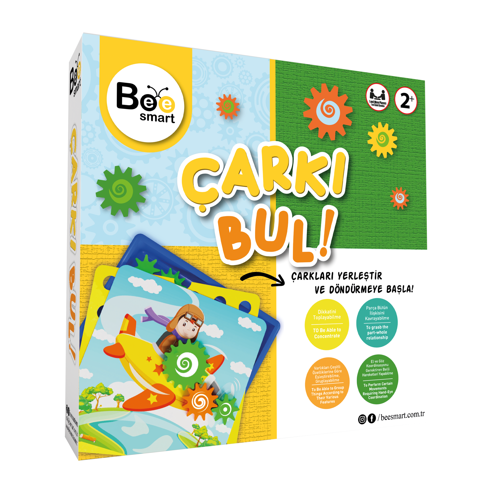 Bee Smart Çarkı Bul 3 Yaş Oyunu Oyunu Eğitici Oyuncak Kutu Oyunu Aile Oyunu 2 Yaş