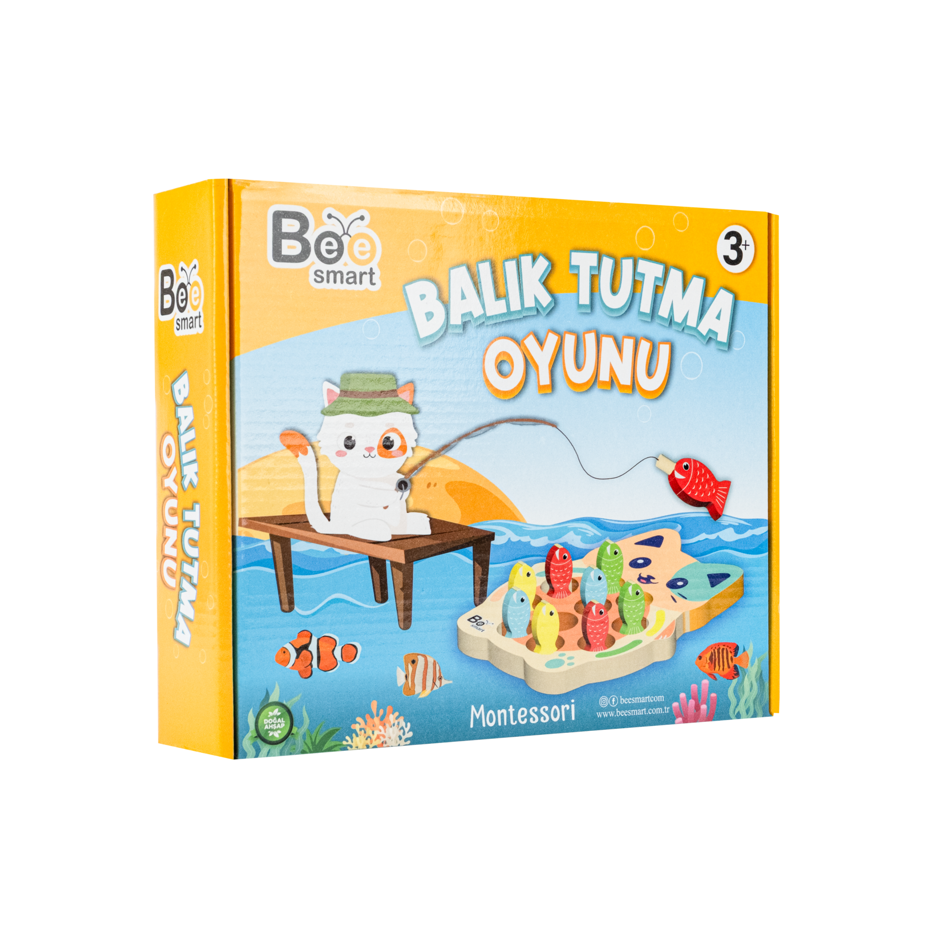 Bee Smart Balık Tutma Oyunu Eğlenceli Montessori Oyuncak Motor Gelişimi