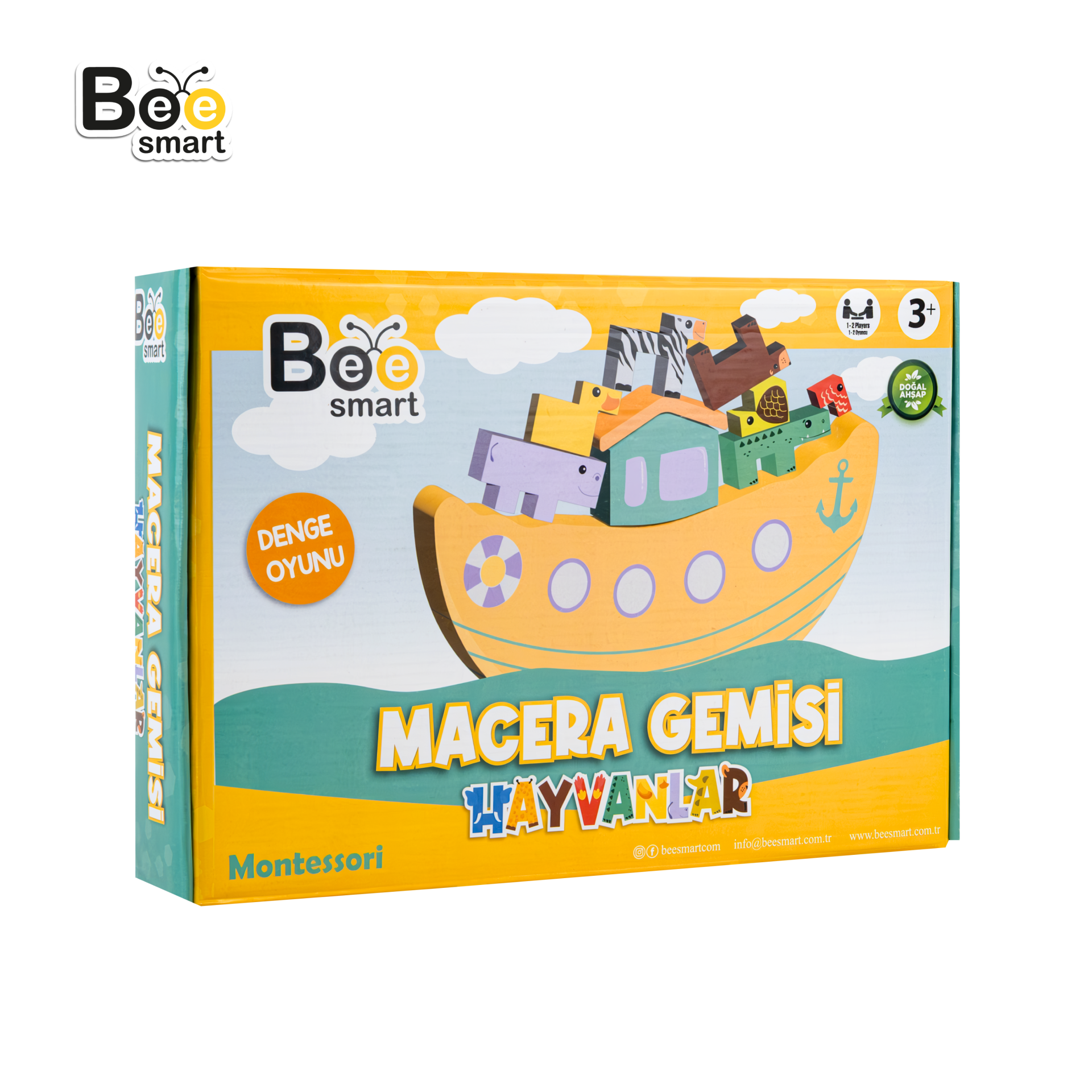Bee Smart Macera Gemisi Hayvanlar Stratejik Düşünme ve Denge Becerisi İçin