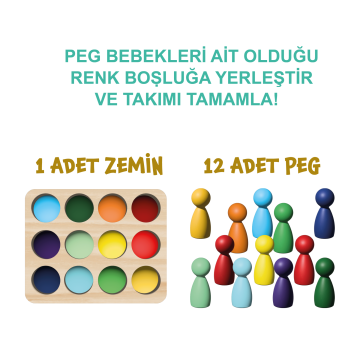 Bee Smart 1+ Yaşa Özel 12 Li Waldorf Gökkuşağı Insan Figürleri