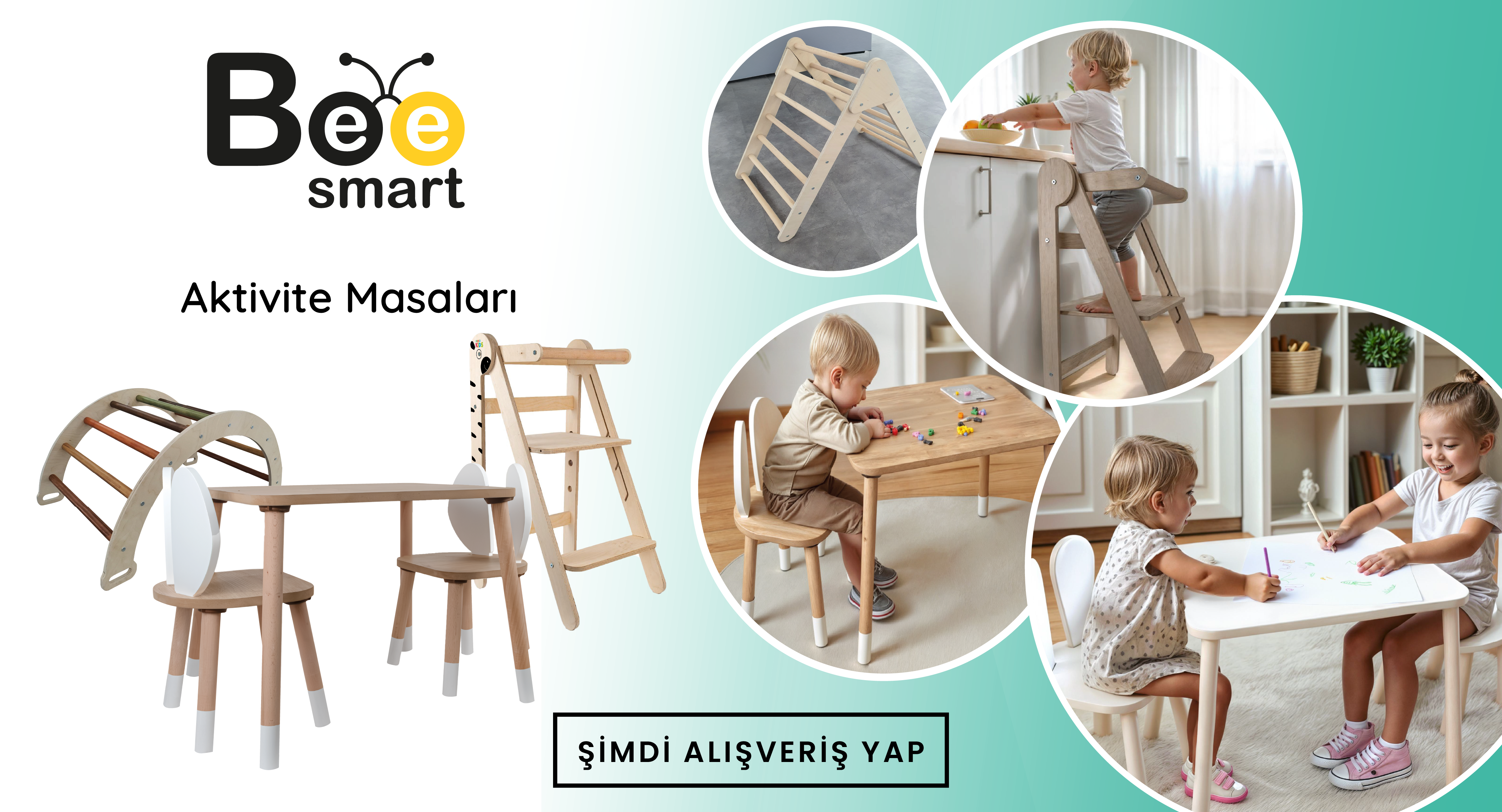 Çocuk Aktivite Masası | BeeSmart Çocuk Aktivite Masası